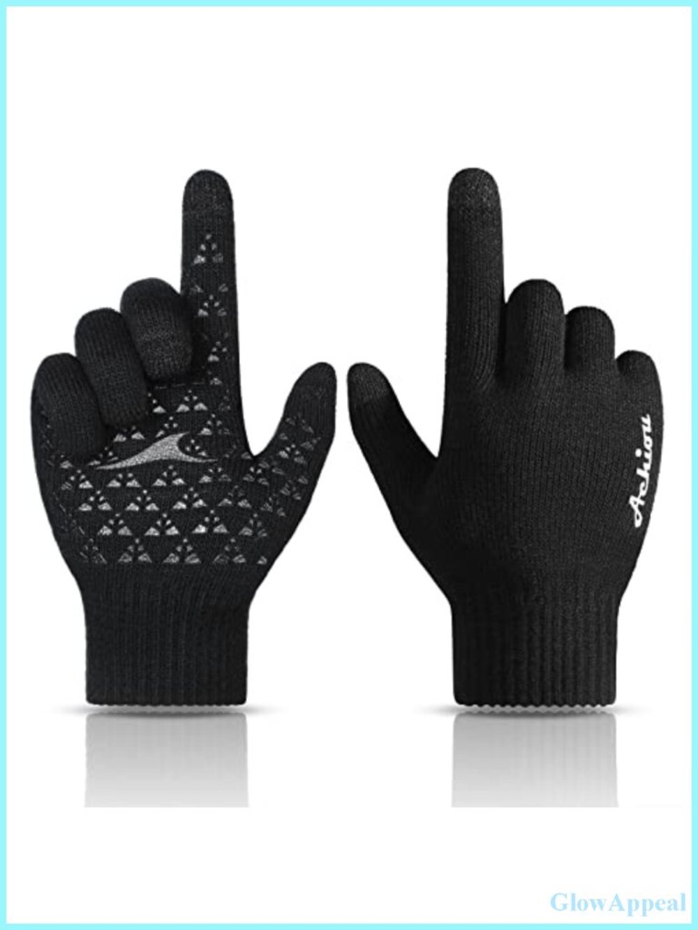 Touchscreen Knit Gloves for Men Women Winter Warm Stretch Anti-Slip